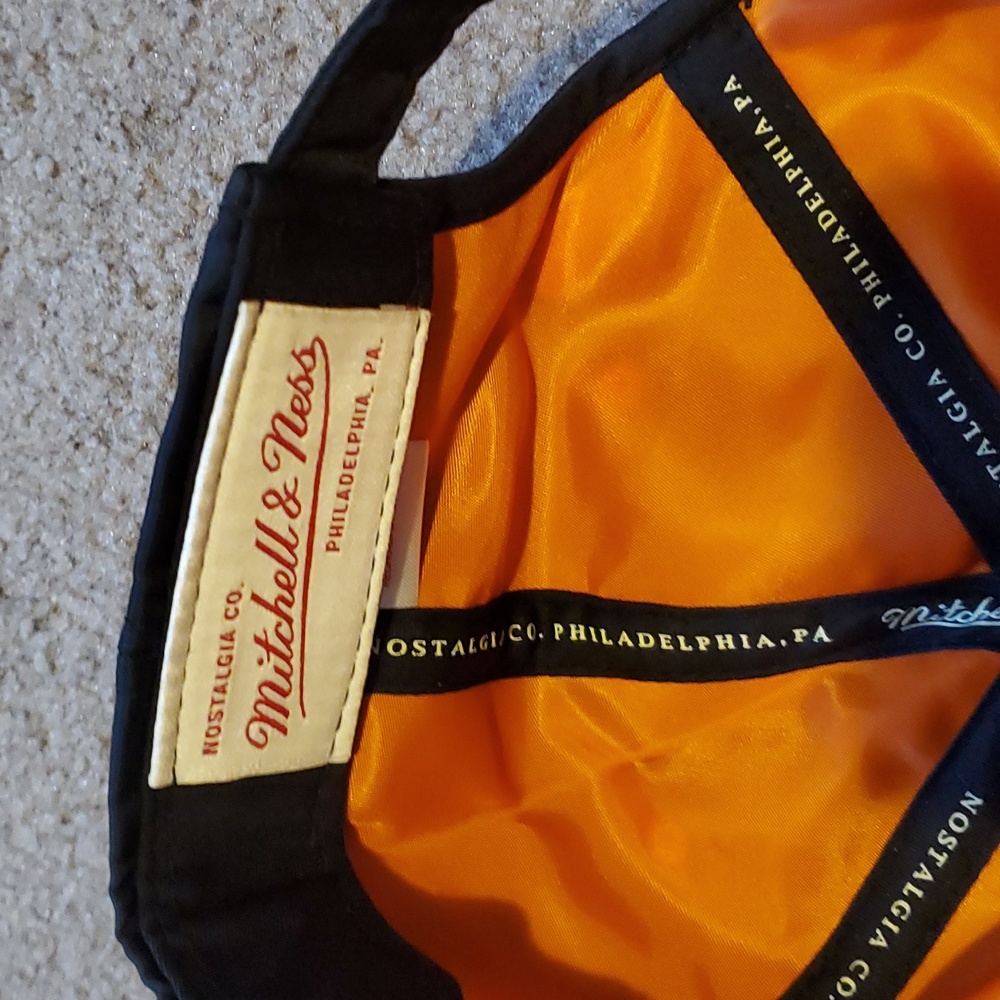 Mitchell & Ness Flight Pattern Nylon Strapback Hat - Picture 9 of 9